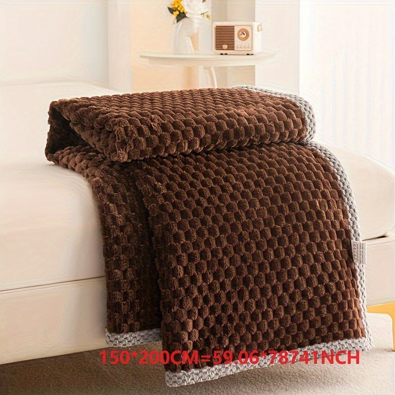 Premium Fleece Blanket for Home Comfort with Elegant Texture and Style