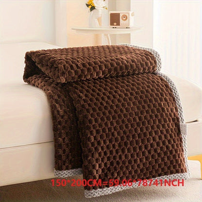 Premium Fleece Blanket for Home Comfort with Elegant Texture and Style