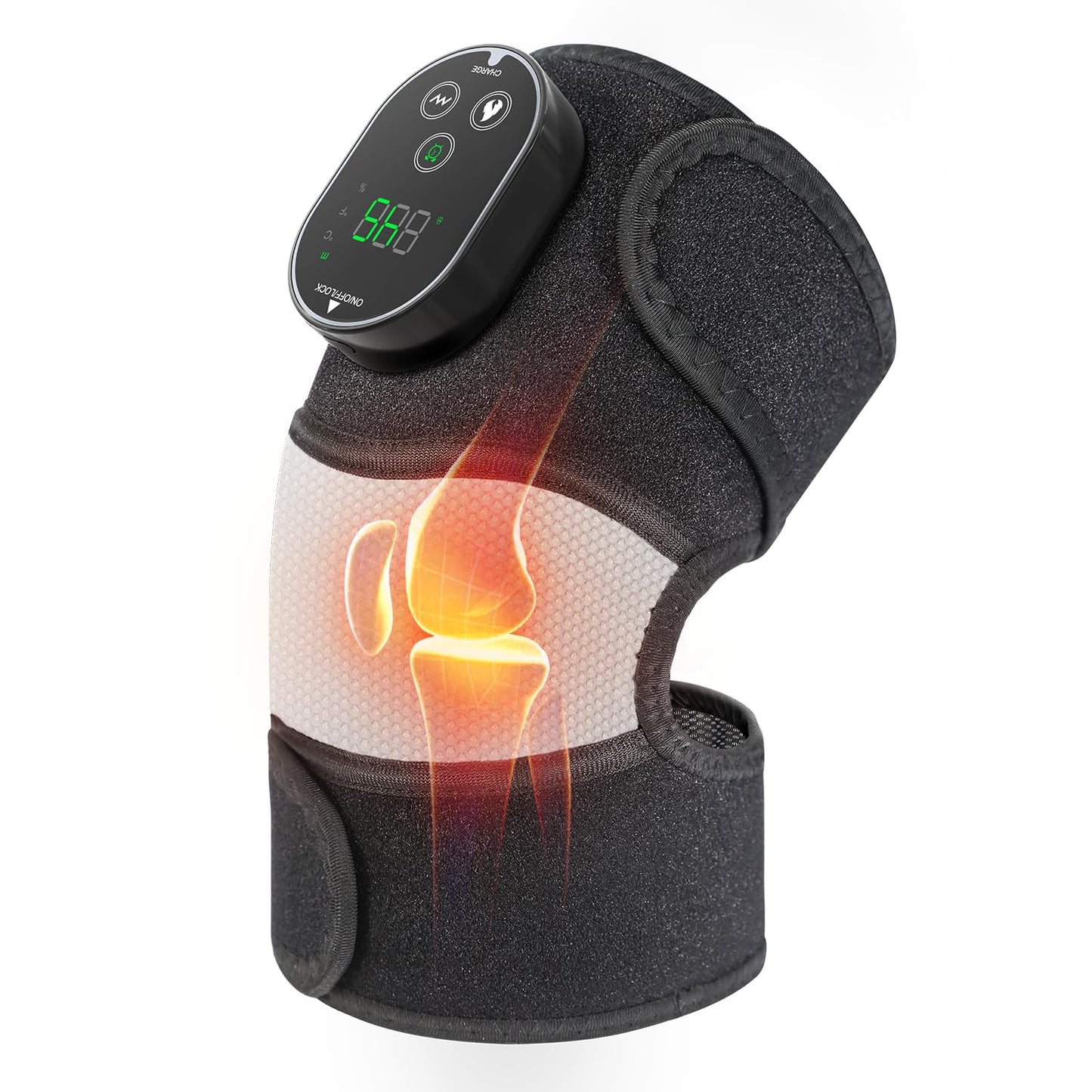 Electric Knee Massager with Heat 2-in-1