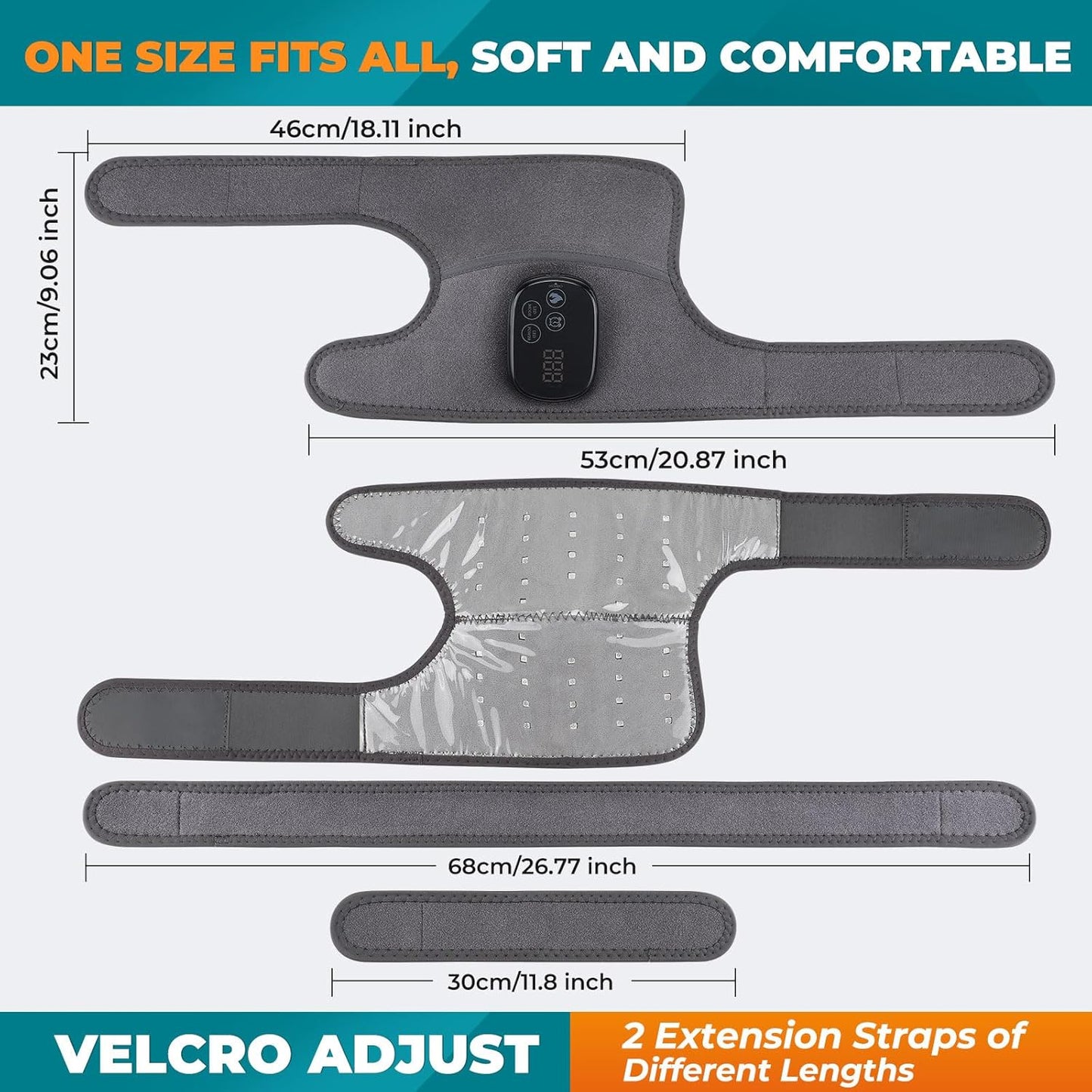 Knee Support with Infrared Red Light Therapy 660nm 850nm