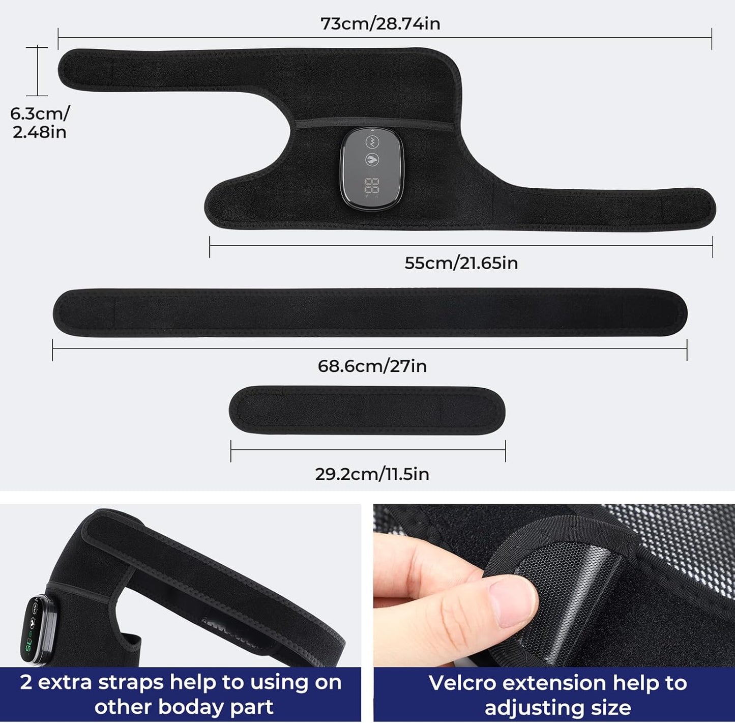 3-in-1 Thermal Support Pad for Shoulder Elbow Knee Joint Relief