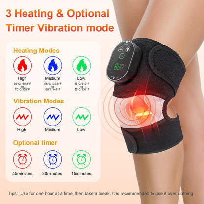 Electric Knee Massager with Heat 2-in-1