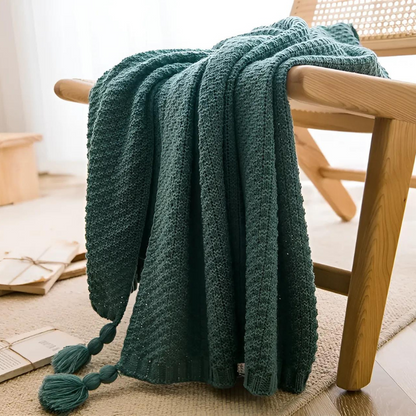 Waffle Knit Blanket for Cozy Home Decor and Comfort in Any Room