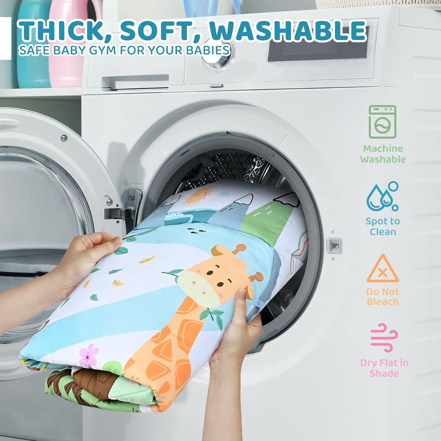 8-in-1 Baby Play Mat and Ball Pit with Toys for Tummy Time