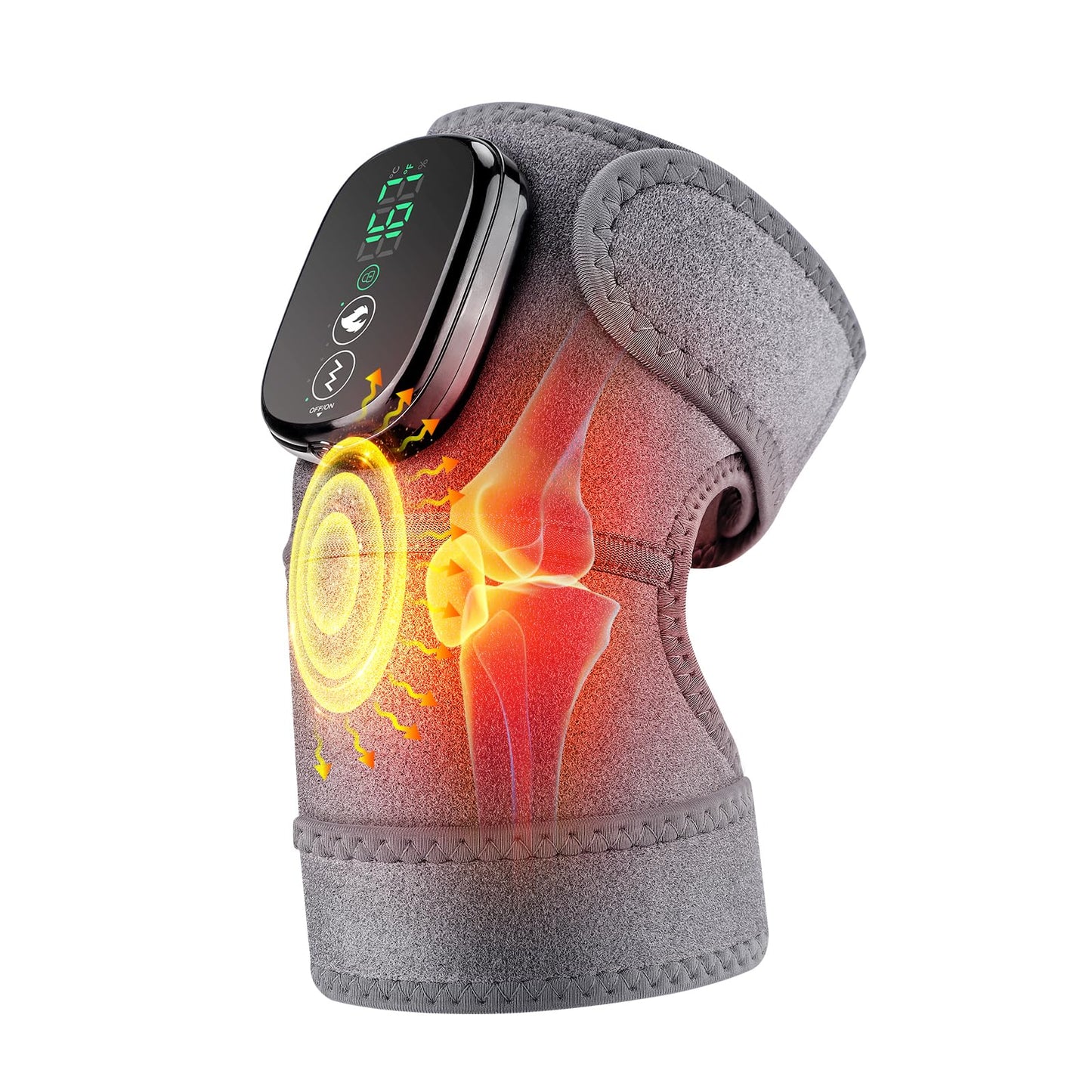 Electric Knee Massager with Heat 2-in-1