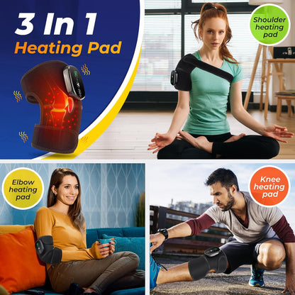 3-in-1 Thermal Support Pad for Shoulder Elbow Knee Joint Relief