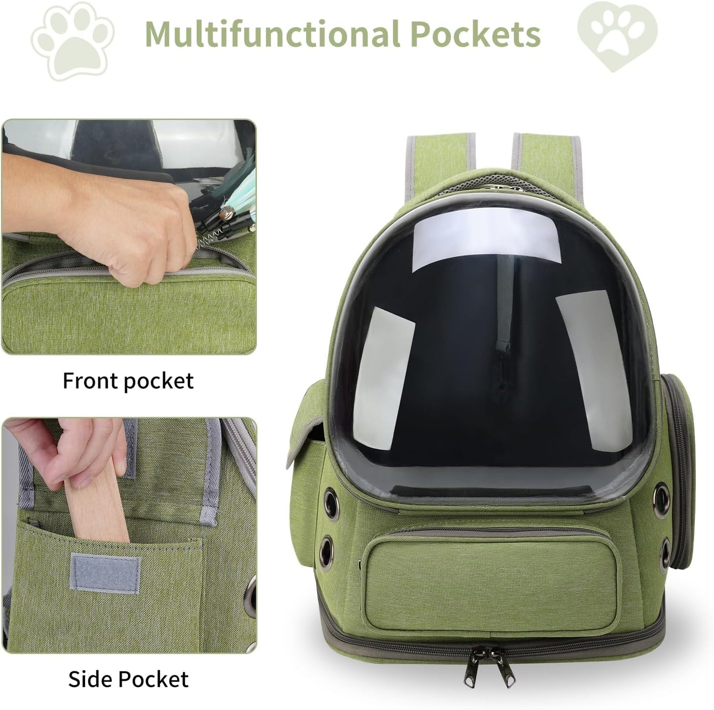 Cat Carrier Backpack Transparent Breathable