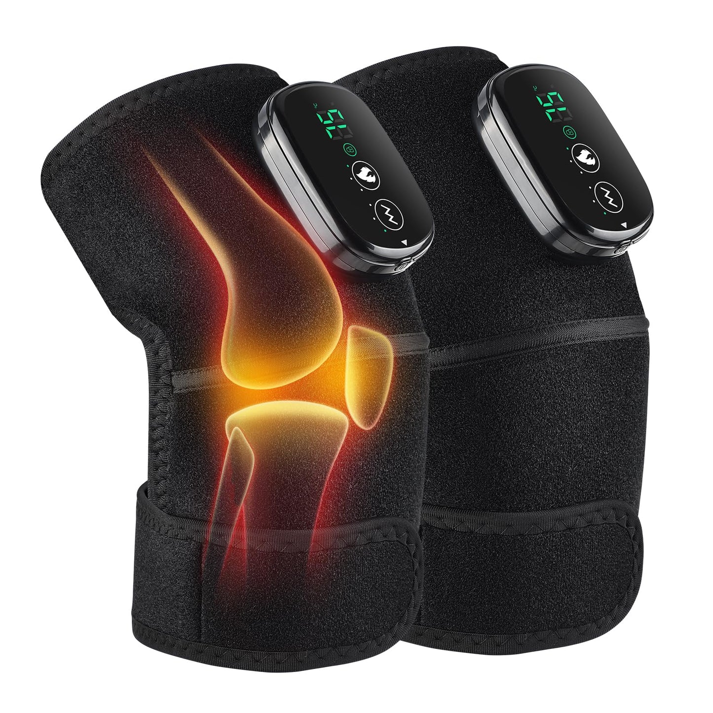 Electric Knee Massager with Heat 2-in-1
