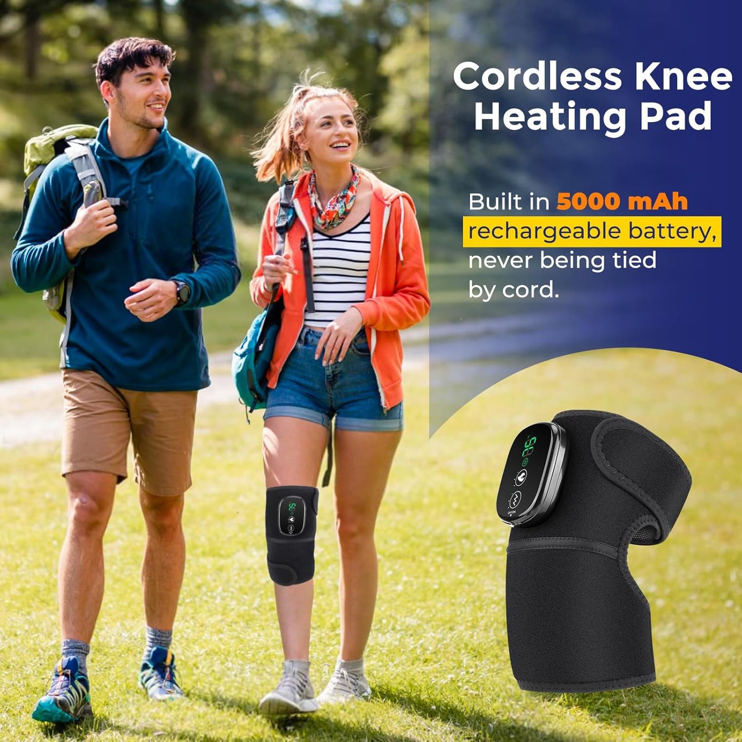 3-in-1 Thermal Support Pad for Shoulder Elbow Knee Joint Relief