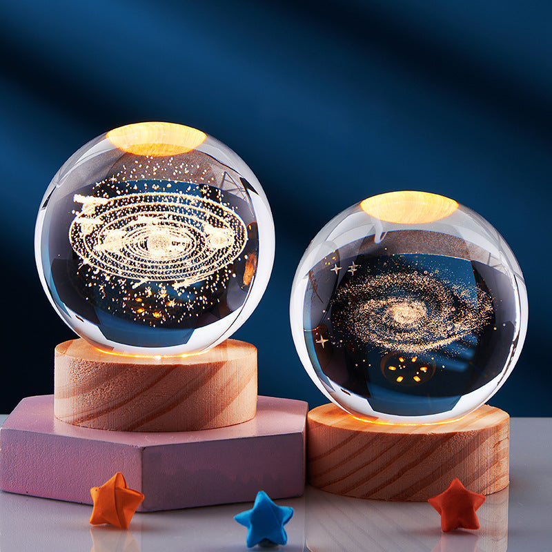 3D Crystal Night Light Lamp for Home Decor - Magical 3D Effect