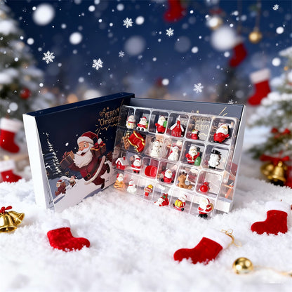 Christmas Advent Calendar gift with 24 Mini Figurines