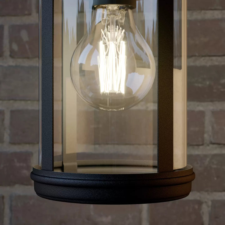 Modern Aluminium Outdoor Wall Light with Glass Panel