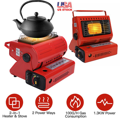 Butane Burner Heater Portable Outdoor Cooking Stove for Camping Fishing