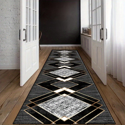 Velvet Hallway Mat for Home Entryway Soft Stylish Floor Rug