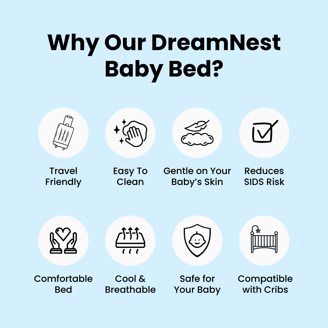 Infant Pillow Anti-Spit Up Inclined Baby Nest Bed Head Cushion