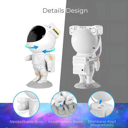 Star Projector for Home - Magical Astronaut Night Light for Kids