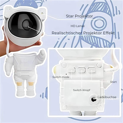 Star Projector for Home - Magical Astronaut Night Light for Kids