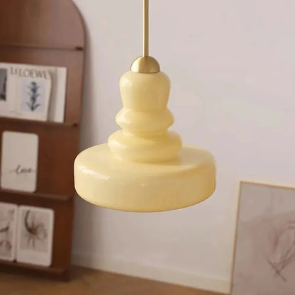Bauhaus Pumpkin Pendant Light - Modern Glass Fixture for Home & Office