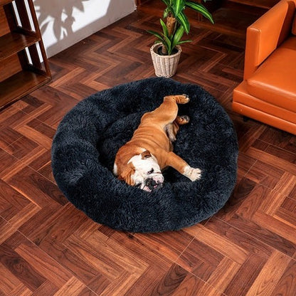 Calming Dog Bed Removable Cover Circular Shape