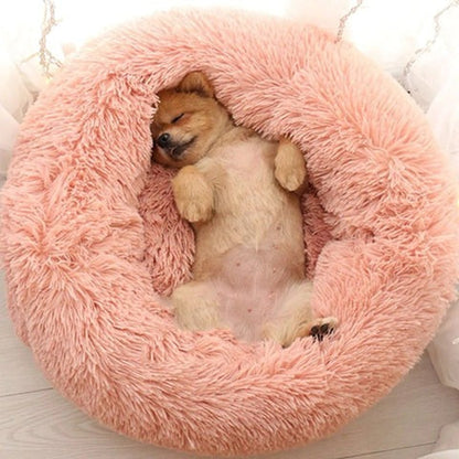 Calming Dog Bed Removable Cover Circular Shape
