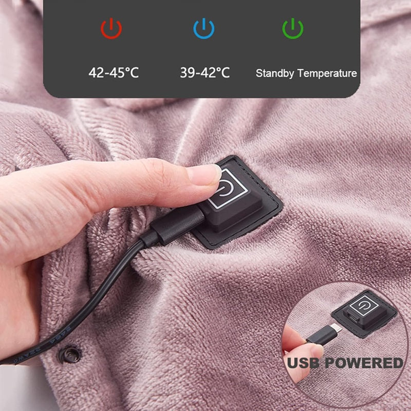 Electric Heated Blanket Portable CozyWrap