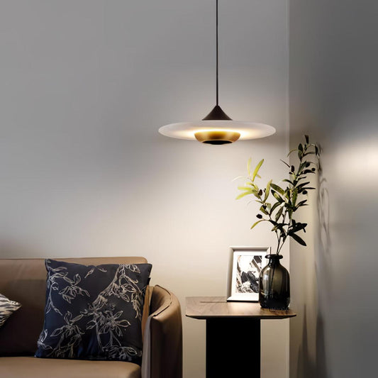 Marble Pendant Light | Elegant Flat Design for Home and Office Decor