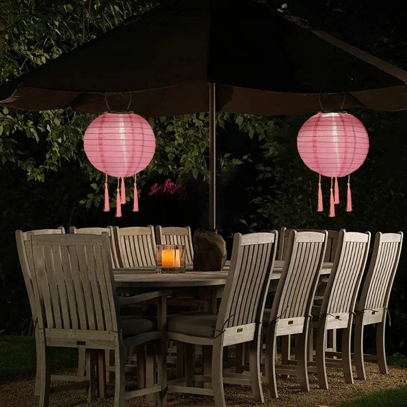 Waterproof Solar Pendant Light for Outdoor Spaces - Eco-Friendly Illumination