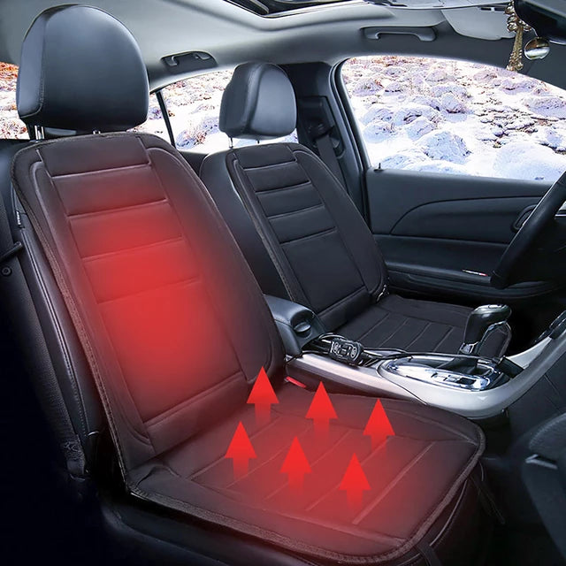 Heated Car Seat Cushion Pad Full Coverage Winter Warmer