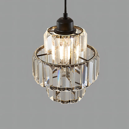 Crystal Clear Round Ceiling Light for Home and Office with Step Effect