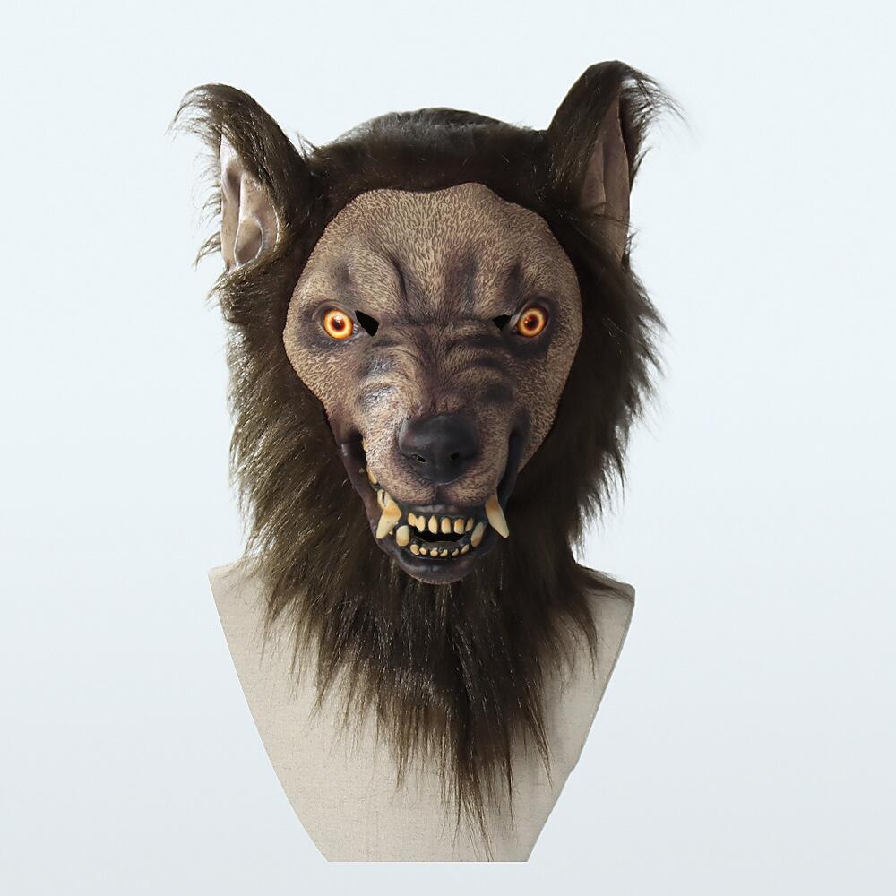 Werewolf Fur Halloween Mask Costume Head