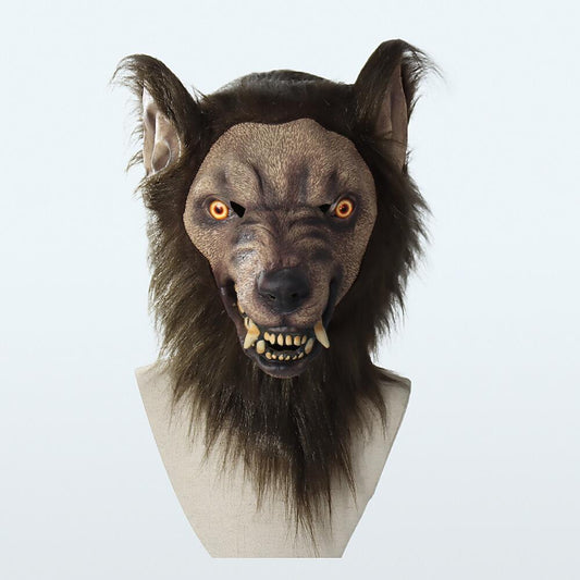 Werewolf Fur Halloween Mask Costume Head
