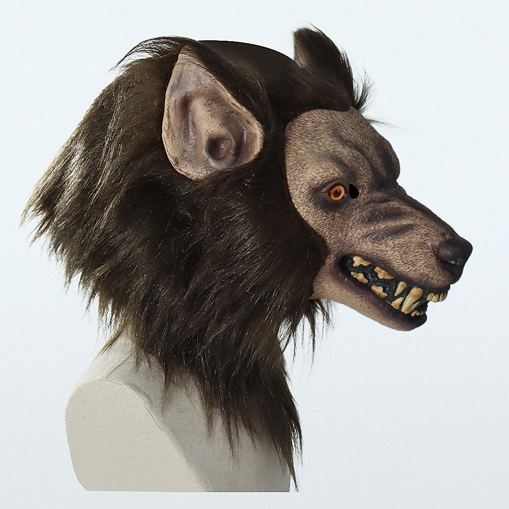 Werewolf Fur Halloween Mask Costume Head