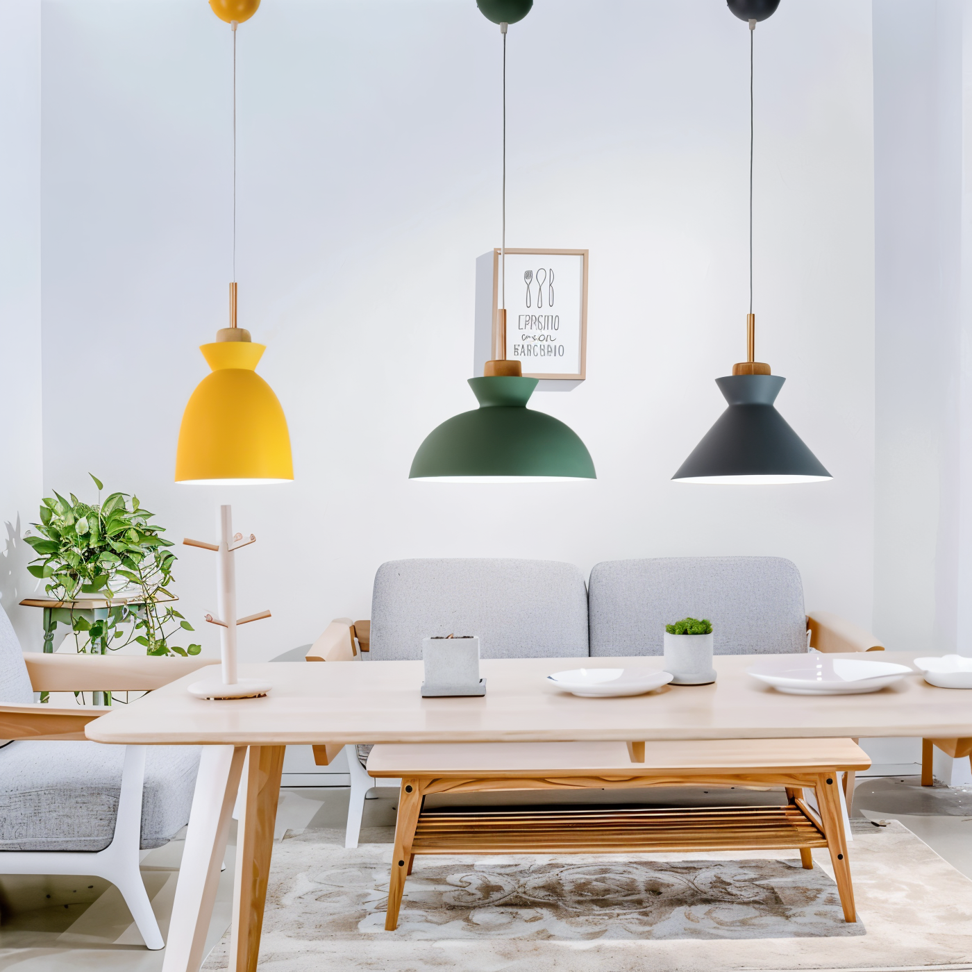 Designer Pendant Light in Macaron Colours for Home and Office Decor