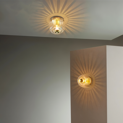 Glass Wall Light Sun Rays Design for Home and Office Decor
