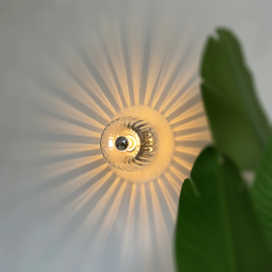 Glass Wall Light Sun Rays Design for Home and Office Decor