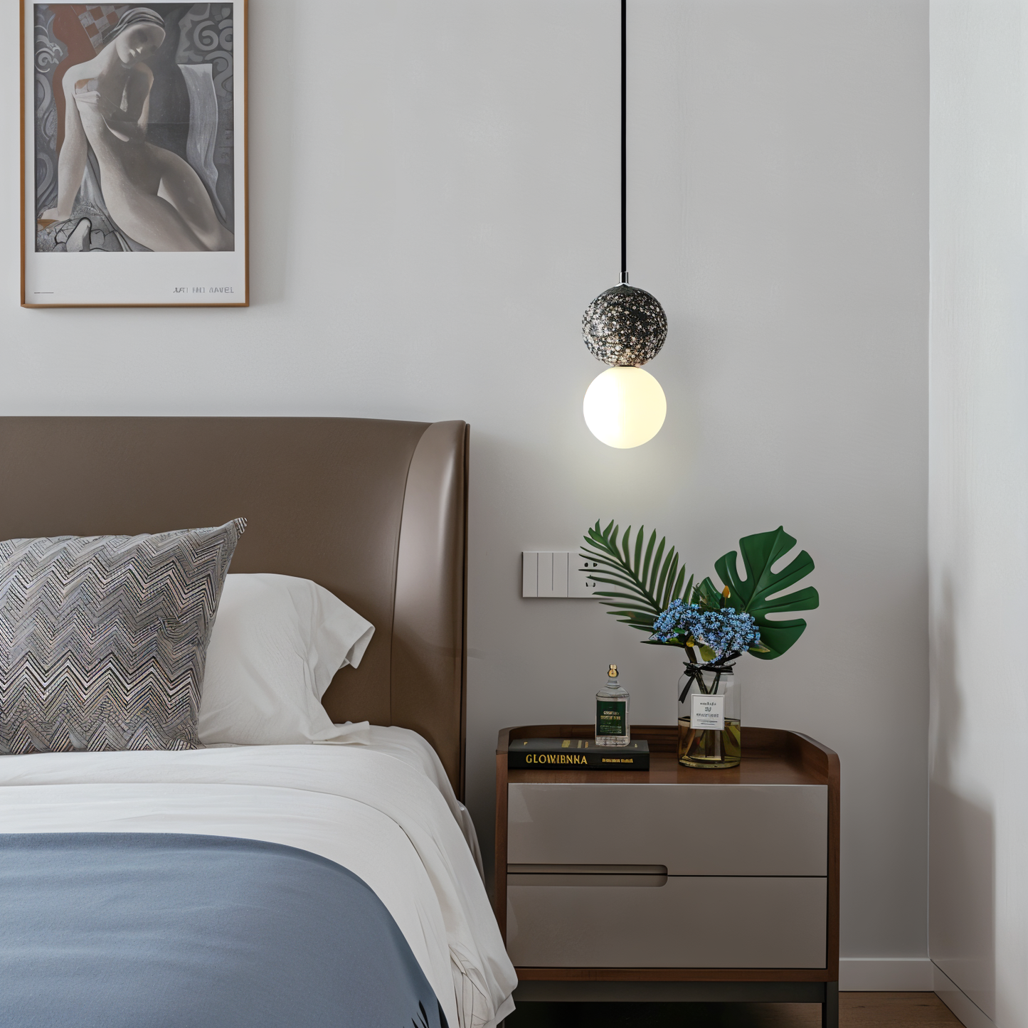 Double Sphere Pendant Light - Elegant Modern Lighting for Home & Office