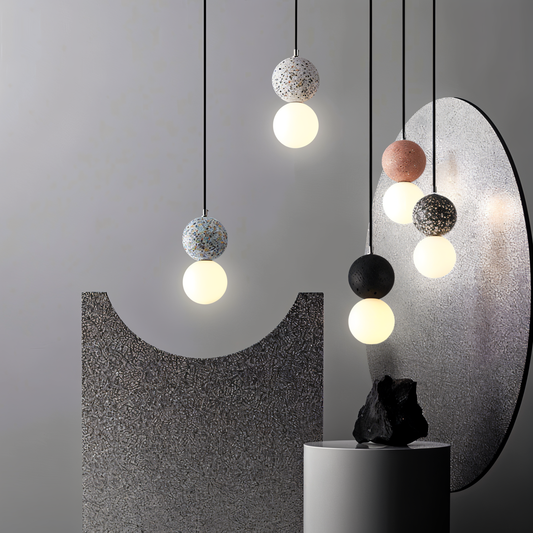 Double Sphere Pendant Light - Elegant Modern Lighting for Home & Office