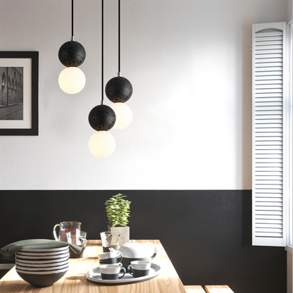 Double Sphere Pendant Light - Elegant Modern Lighting for Home & Office