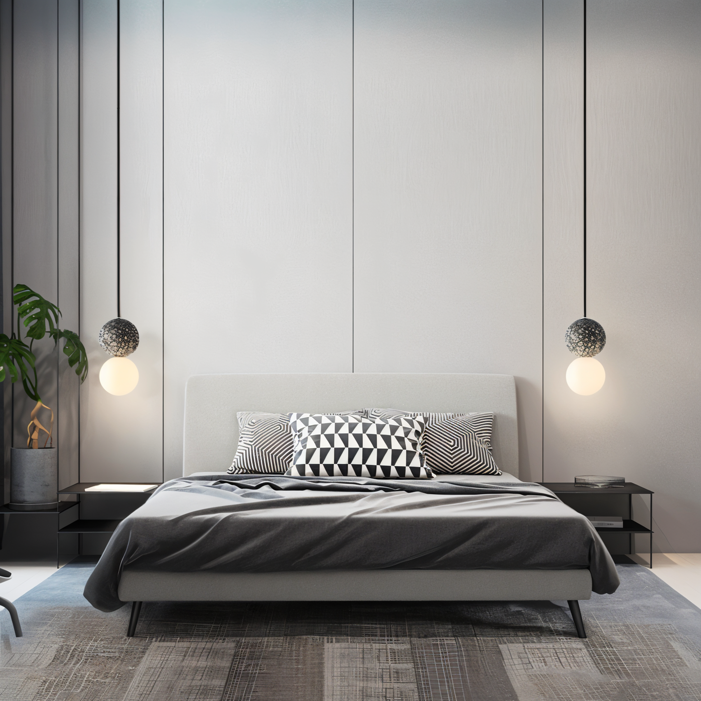 Double Sphere Pendant Light - Elegant Modern Lighting for Home & Office