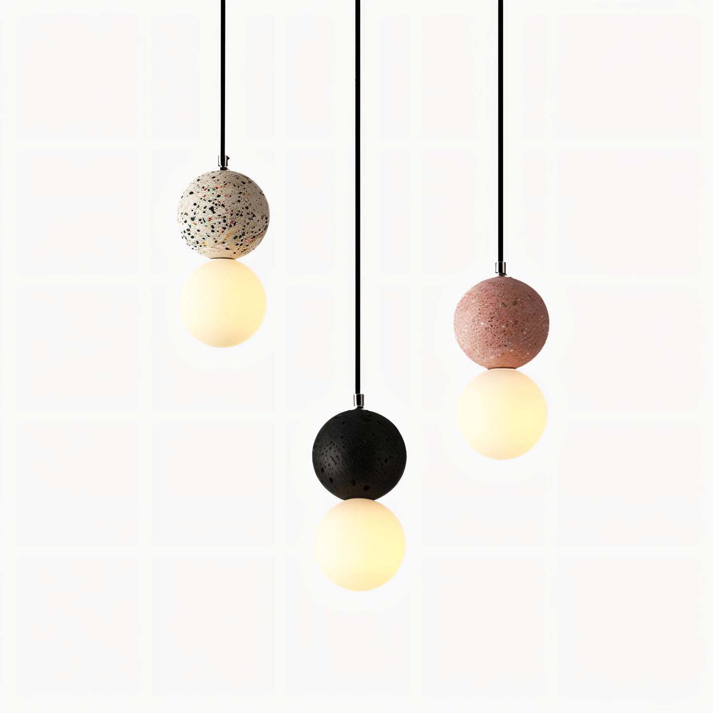 Double Sphere Pendant Light - Elegant Modern Lighting for Home & Office