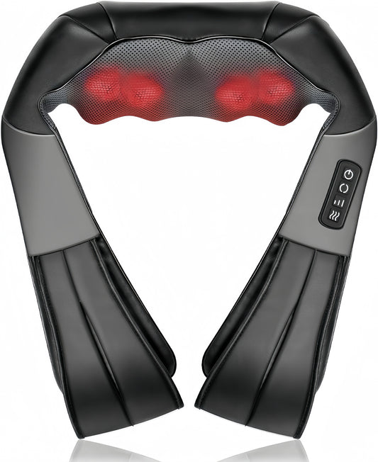Neck Shoulder Back Massager – Heated Relaxation Pain Relief Device
