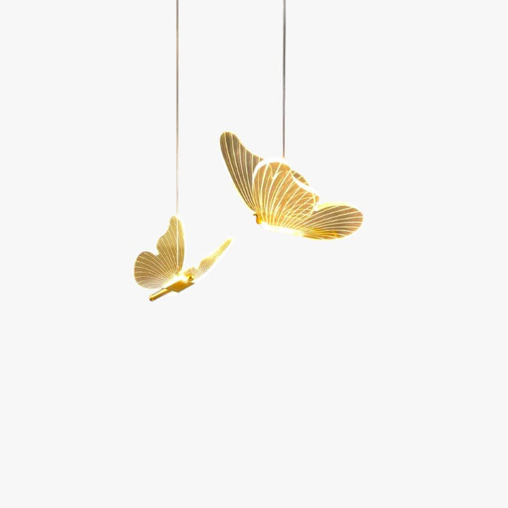 Butterfly LED Pendant Light with Sculpted Wings