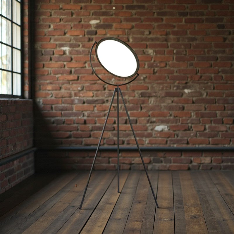 LED Tripod Floor Lamp with Round Head for Living Room