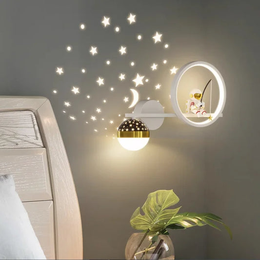 Astronaut Kids Wall Light - Fun Space Decor for Bedroom or Nursery