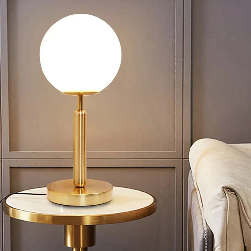 LED Table Lamp Brass Finish for Home Office Stylish Ambient Lighting