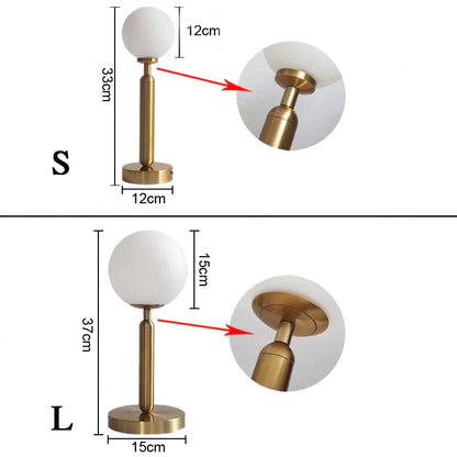 LED Table Lamp Brass Finish for Home Office Stylish Ambient Lighting