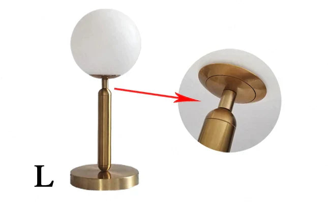 LED Table Lamp Brass Finish for Home Office Stylish Ambient Lighting