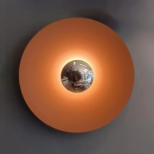 LED Wall Lamp for Home and Office - Contemporary Round Design, Energy Efficient