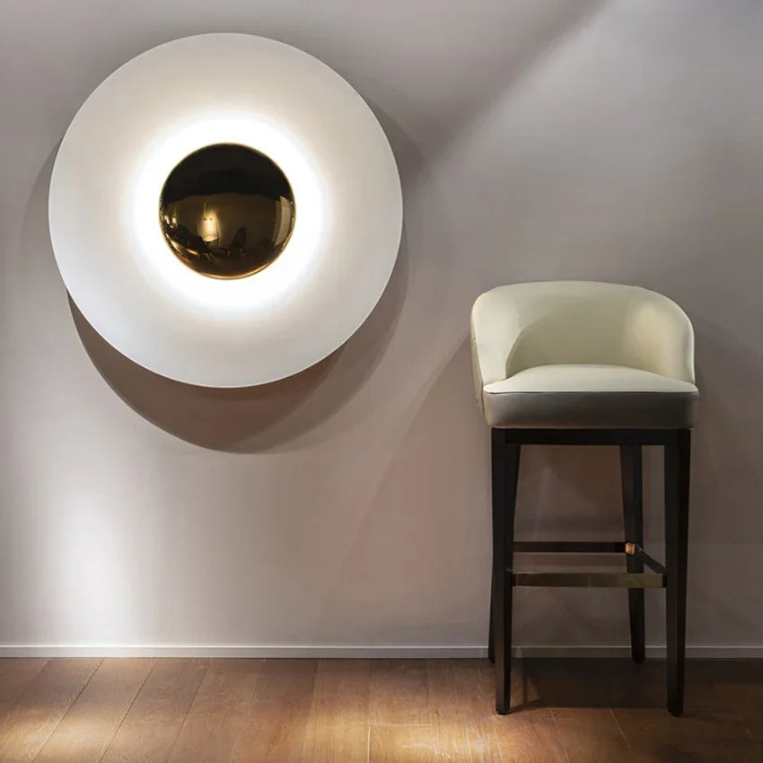 LED Wall Lamp for Home and Office - Contemporary Round Design, Energy Efficient