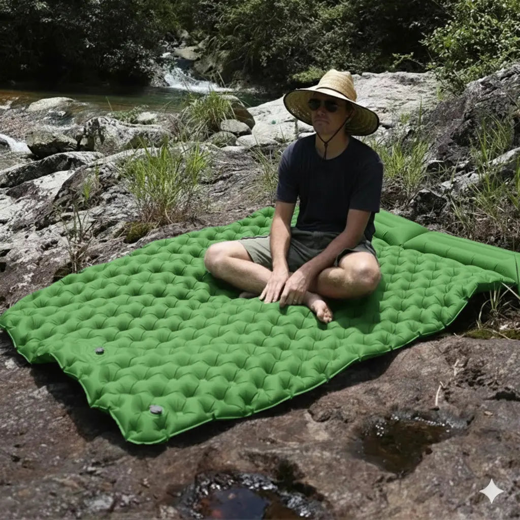 Ultralight Inflatable Mattress with Auto-Inflating Feature